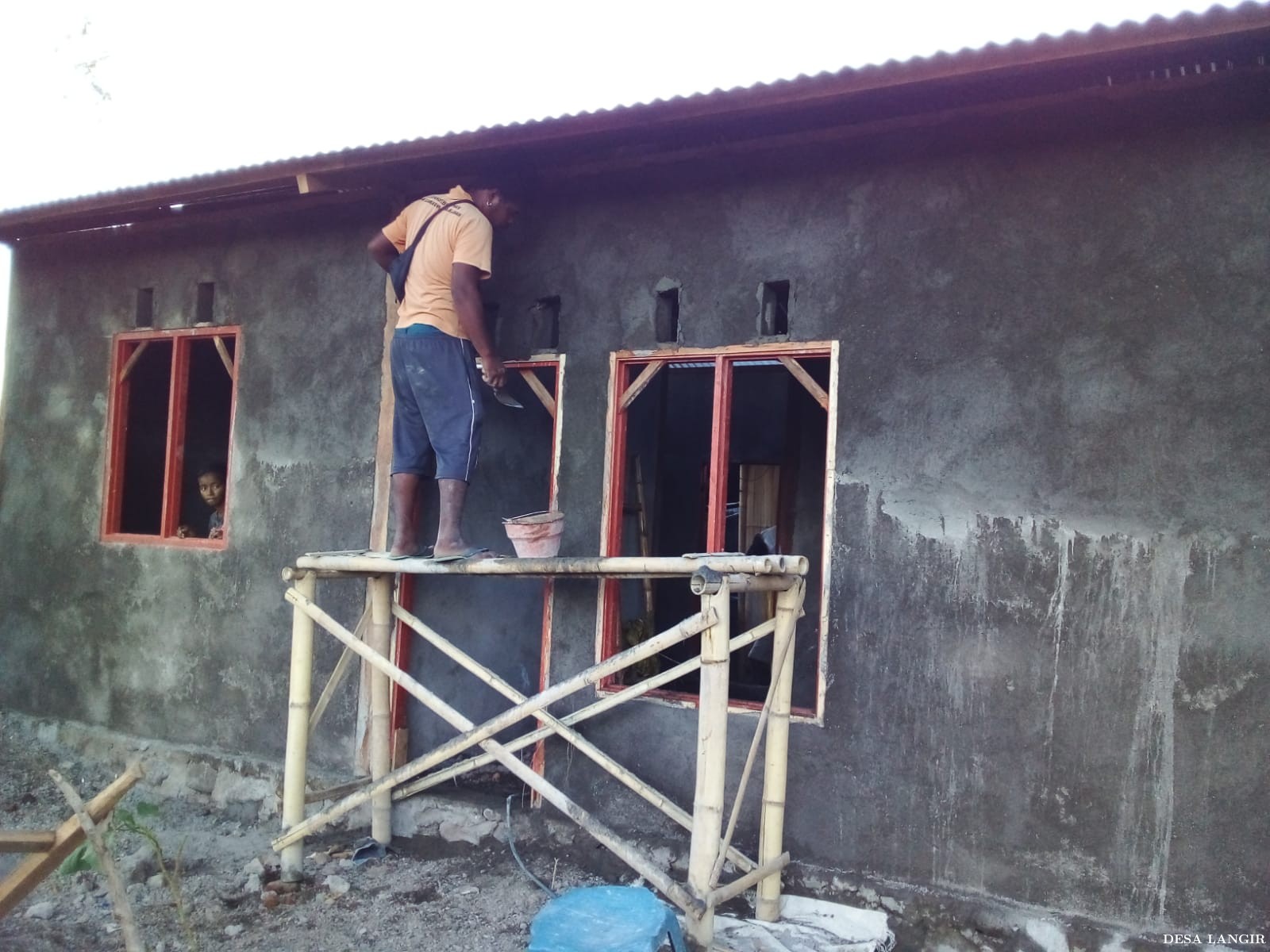 KONSTRUKSI RUMAH BAMBU SEMEN TA. 2021 KAMET-LURUNDUNA-LANGIR