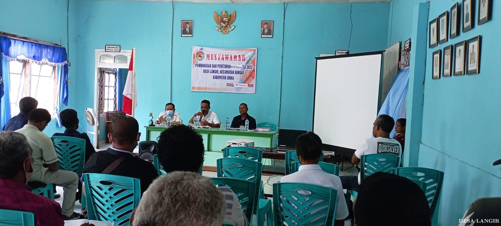 MUSYAWARAH PEMBAHASAN DAN PENETAPAN RKPDES TAHUN ANGGARAN 2022 DESA LANGIR