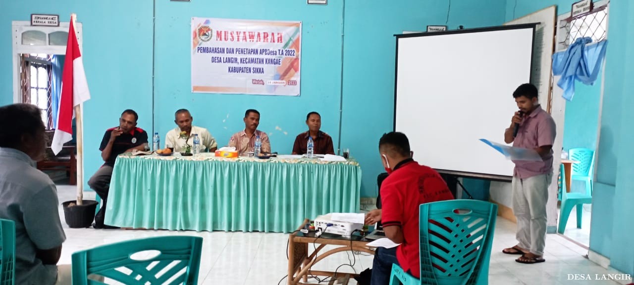 PENETAPAN APBDES TAHUN ANGGARAN 2022 DESA LANGIR