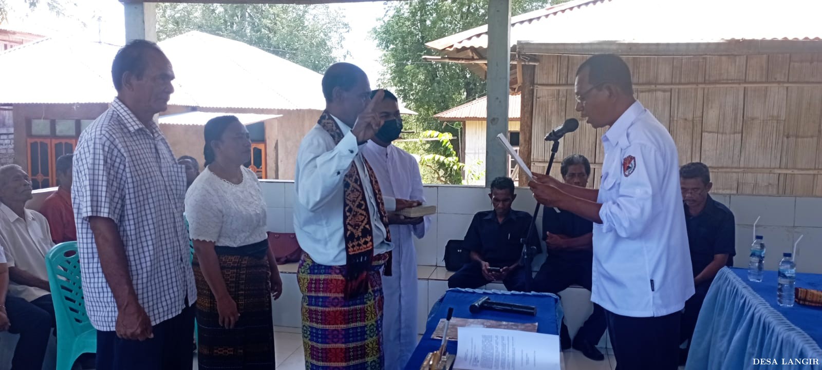 PELANTIKAN DAN PENGAMBILAN SUMPAH BPD PAW DESA LANGIR