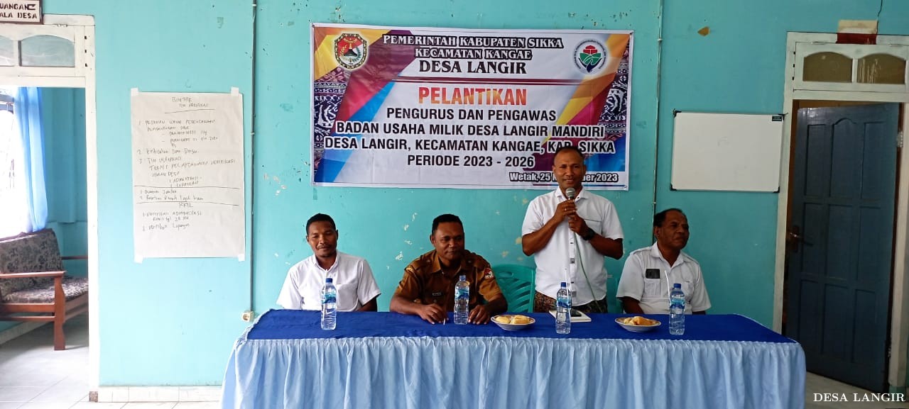 PELANTIKAN PENGURUS BUMDES LANGIR MANDIRI