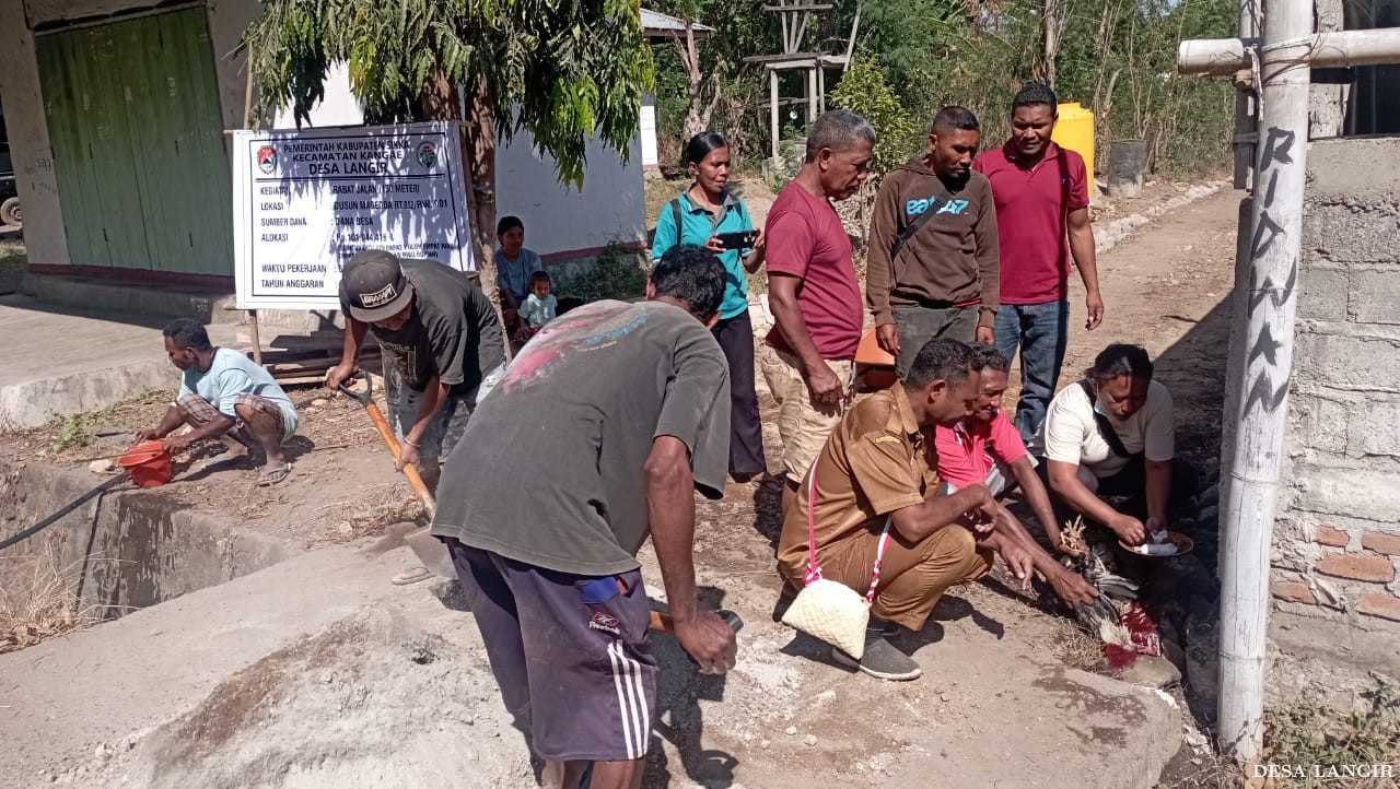 RABAT JALAN MAGEDOA DESA LANGIR TAHUN ANGGARAN 2024