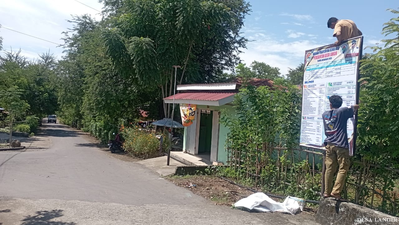 PEMASANGAN BALIHO APBDES AWAL TAHUN 2025 DESA LANGIR