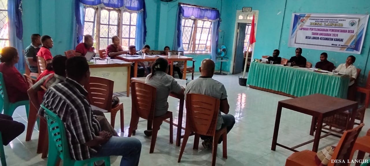 LAPORAN KETERANGAN PENYELENGARAAN PEMERINTAHAN DESA TAHUN ANGGARAN 2024 DESA LANGIR